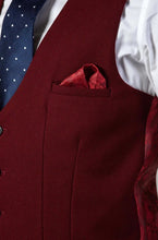 Marc Darcy- Kelvin Wine Single Breasted Waistcoat