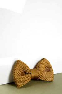 Marc Darcy- Children's Gold Knitted Bow Tie