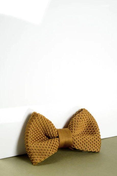 Marc Darcy- Children's Gold Knitted Bow Tie