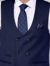 Marc Darcy- Kelly Navy Blue Double Breasted Waistcoat