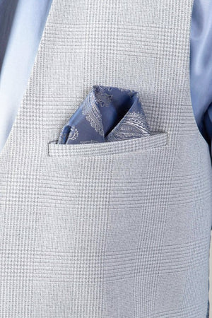 Marc Darcy- Bromley Stone Check Waistcoat