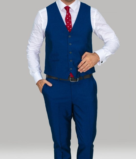 House of Cavani- Ford Blue Waistcoat