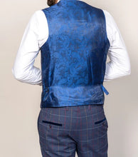 Marc Darcy- Drake Navy Check Waistcoat