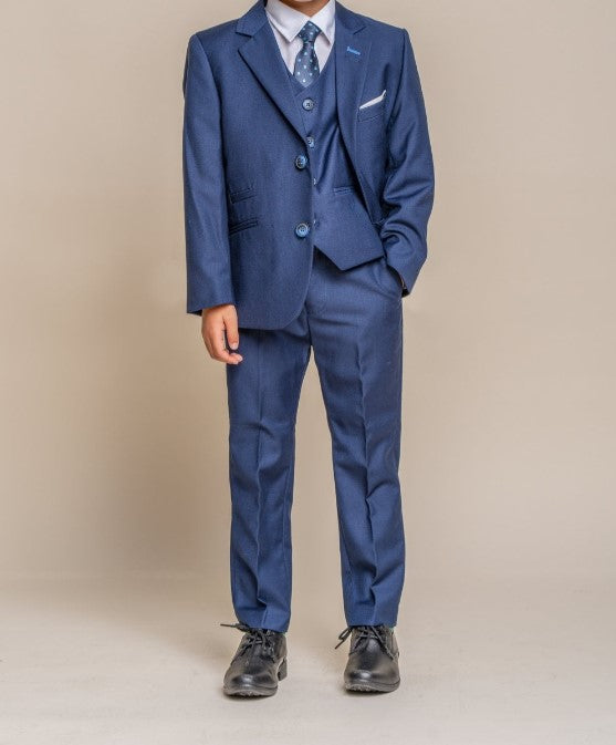 House of Cavani- Children's Jefferson Navy Three Piece Suit (Age 1 - 7 Years)