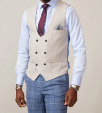 Marc Darcy- Kelvin Stone Double Breasted Waistcoat