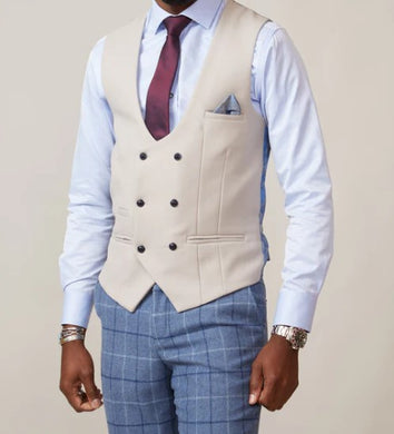 Marc Darcy- Kelvin Stone Double Breasted Waistcoat