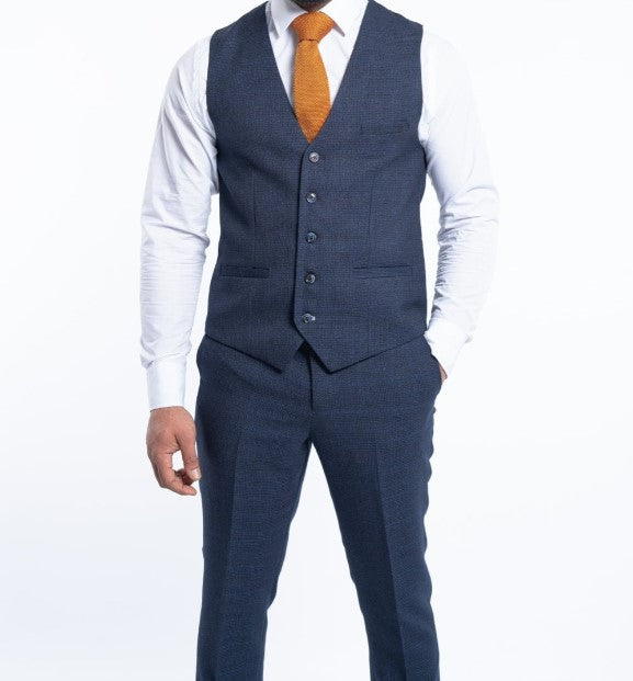 House of Cavani- Caridi Navy Waistcoat