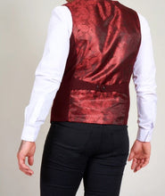 Marc Darcy- Kelly Wine Double Breasted Waistcoat