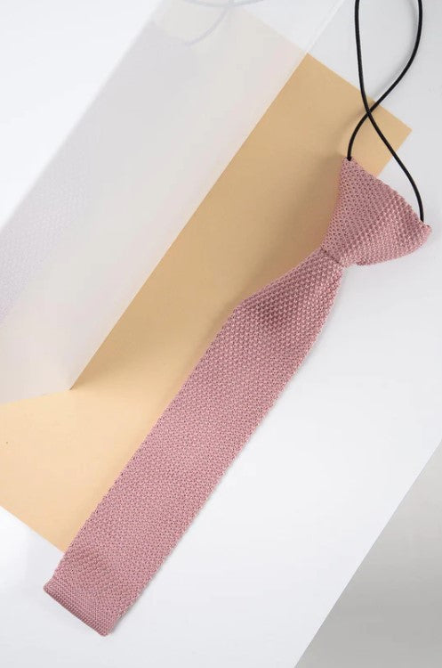 Marc Darcy- Children's Blush/Pink Knitted Tie