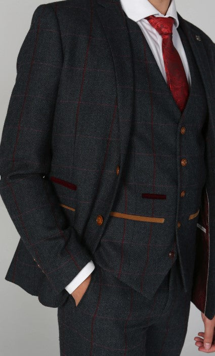 Paul Andrew- Madrid Navy Waistcoat