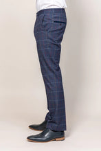 Marc Darcy- Drake Navy Check Trouser