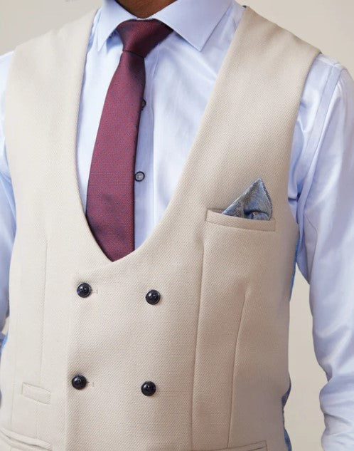 Marc Darcy- Kelvin Stone Double Breasted Waistcoat