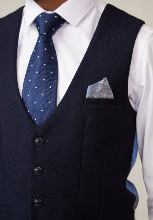 Marc Darcy- Kelvin Navy Single Breasted Waistcoat