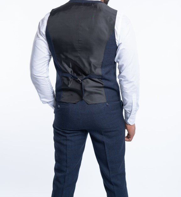 House of Cavani- Caridi Navy Waistcoat