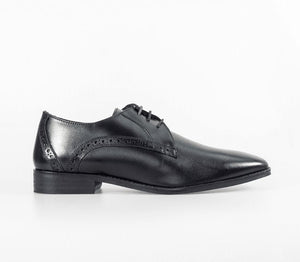 House of Cavani- John Black Signature Leather Shoes