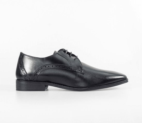 House of Cavani- John Black Signature Leather Shoes