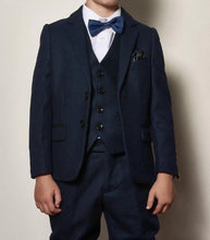 Marc Darcy- Children's Callum Blue Three Piece Suit