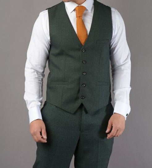 House of Cavani- Caridi Olive Waistcoat