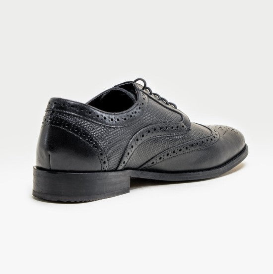 House of Cavani- Orleans Black Shoes – Kingsley Menswear