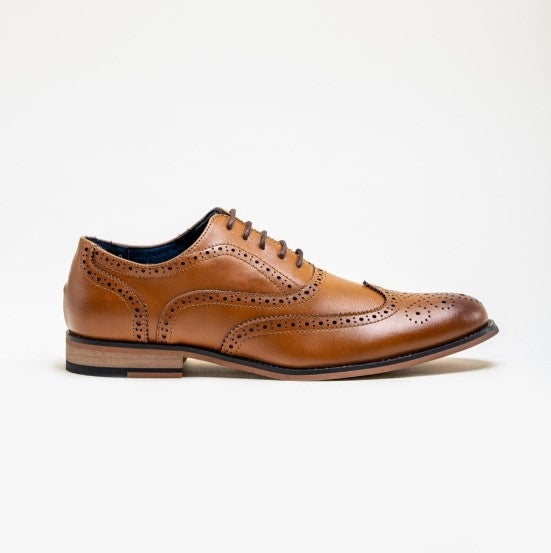 House of Cavani- Oxford Tan Brogue Shoes