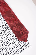Marc Darcy- Children's Wine Paisley Print Tie
