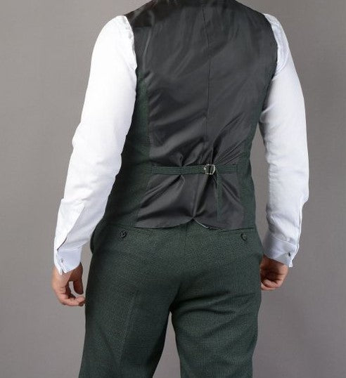 House of Cavani- Caridi Olive Waistcoat