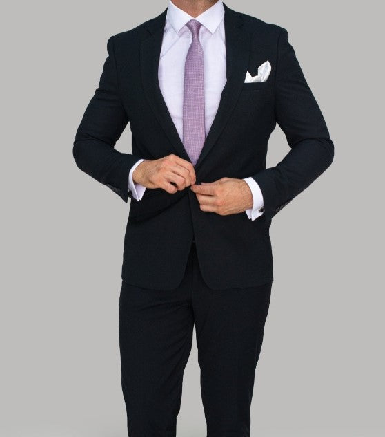 House of Cavani- Marco Black Slim Fit Blazer