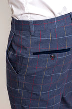 Marc Darcy- Drake Navy Check Trouser
