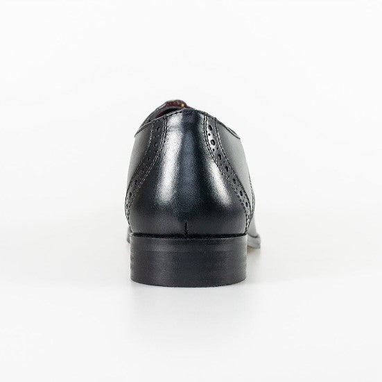 House of Cavani- John Black Signature Leather Shoes