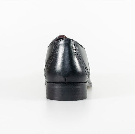 House of Cavani- John Black Signature Leather Shoes