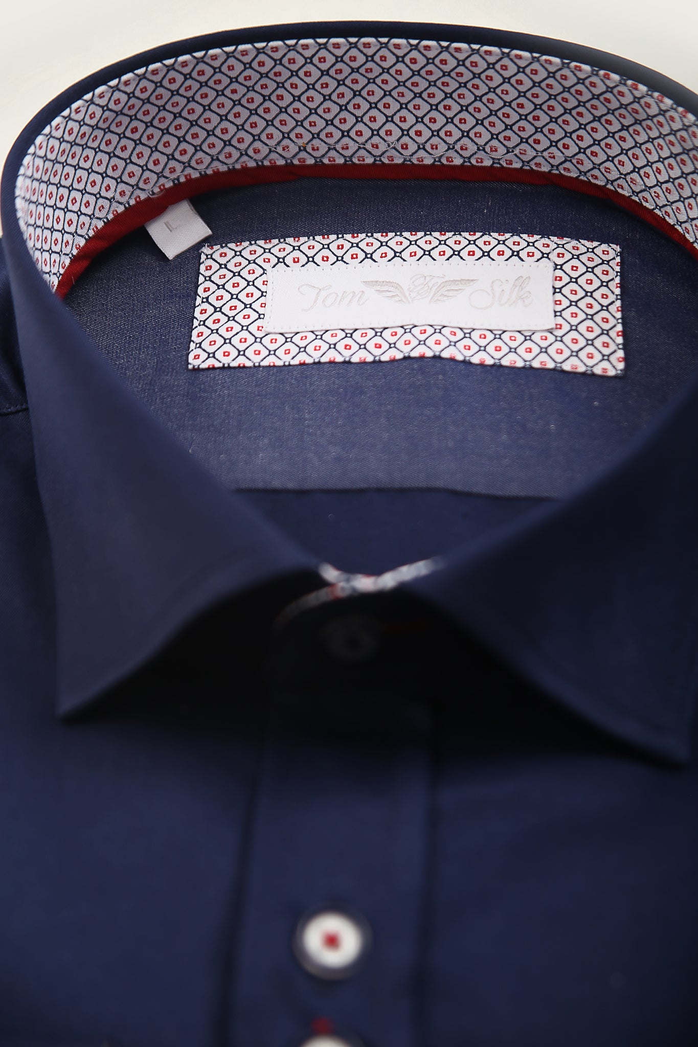 Tom Silk- Plain Long Sleeve Shirt (Blue, Pink, Navy, White)