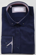Tom Silk-  Long Sleeve Collar Bar Shirt (White, Pink, Navy, Blue)