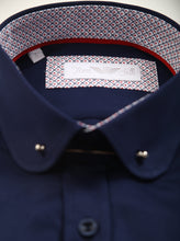 Tom Silk-  Long Sleeve Collar Bar Shirt (White, Pink, Navy, Blue)