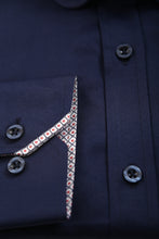 Tom Silk-  Long Sleeve Collar Bar Shirt (White, Pink, Navy, Blue)