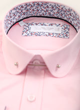 Tom Silk-  Long Sleeve Collar Bar Shirt (White, Pink, Navy, Blue)