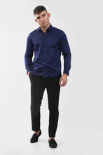Tom Silk- Plain Long Sleeve Shirt (Blue, Pink, Navy, White)