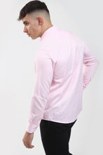 Tom Silk-  Long Sleeve Collar Bar Shirt (White, Pink, Navy, Blue)