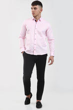Tom Silk- Plain Long Sleeve Shirt (Blue, Pink, Navy, White)