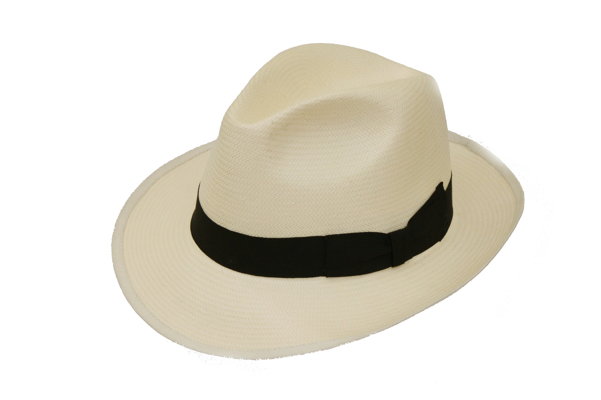 Denton Mayfair Panama Hat With Black Band