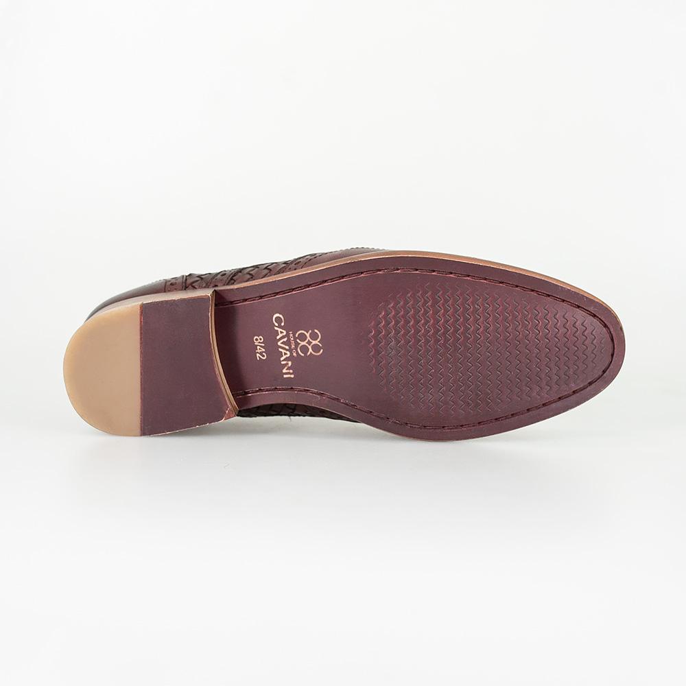 House of Cavani- Orion Wine Signature Leather Shoes