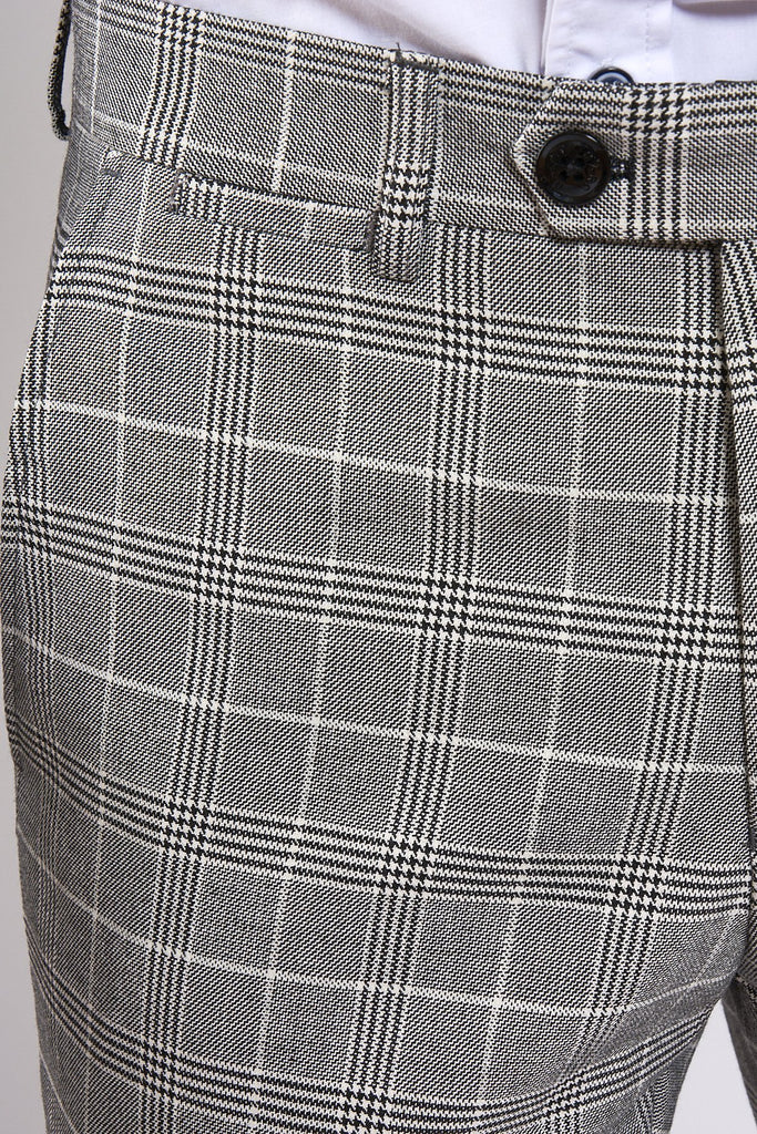 Marc Darcy- Ross Grey Check Trouser