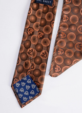 Marc Darcy- Orange Bubbles Tie and Pocket Square Set