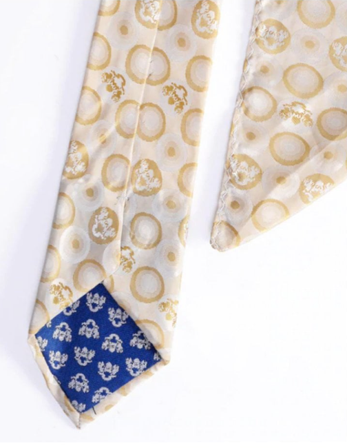 Marc Darcy- Stone Bubbles Tie and Pocket Square Set