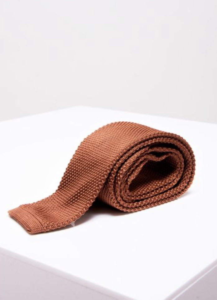 Marc Darcy- Knitted Rust Tie