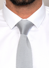 Marc Darcy- Knitted Silver Tie