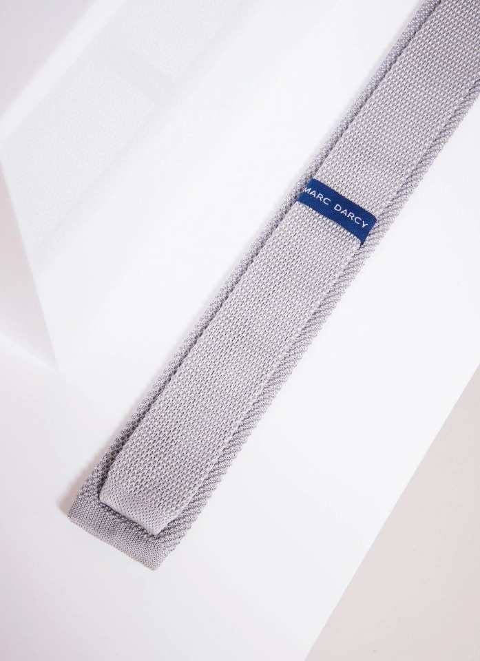 Marc Darcy- Knitted Silver Tie