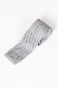Marc Darcy- Knitted Silver Tie