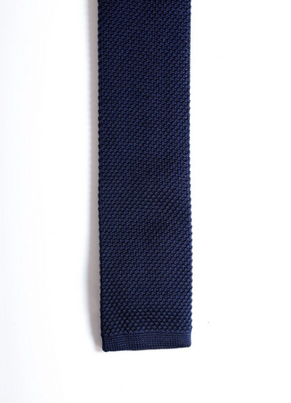 Marc Darcy- Knitted Navy Tie