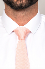 Marc Darcy- Knitted Peach Tie