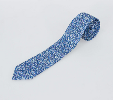House of Cavani- CV105 Blue Tie, Pocket square, Cufflinks and Tie Pin Set